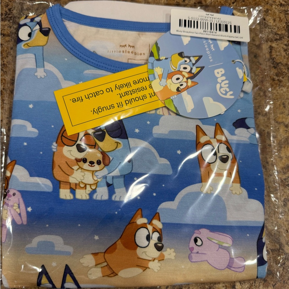 Little Sleepies Bluey Kids Pajama Set